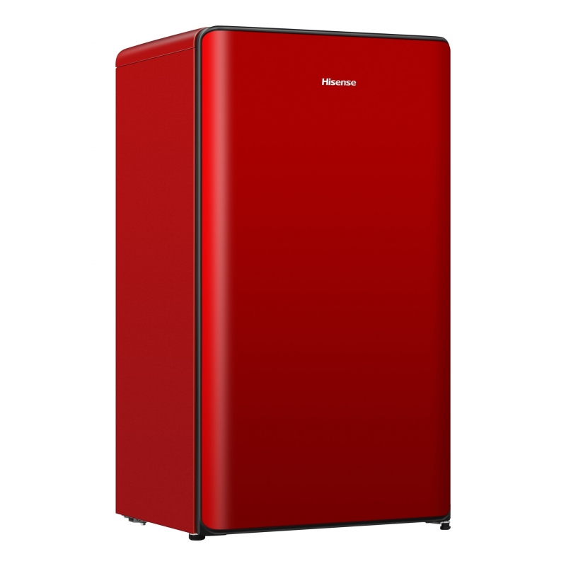 Hisense RR106D4CRE Kühlschrank mit Gefrierfach Freistehend 82 l E Rot