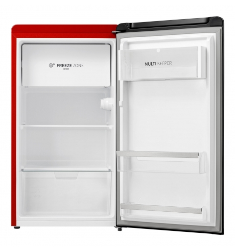 Hisense RR106D4CRE Kühlschrank mit Gefrierfach Freistehend 82 l E Rot