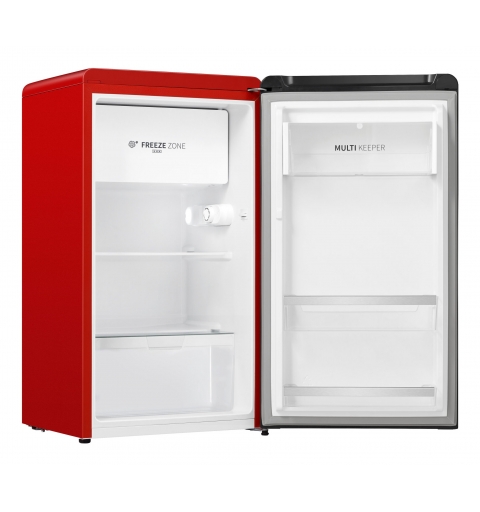 Hisense RR106D4CRE Kühlschrank mit Gefrierfach Freistehend 82 l E Rot