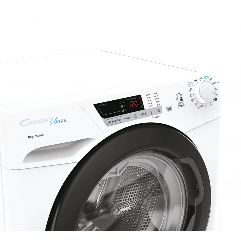 Candy Ultra HCU1282DWB4 1-S lavatrice Caricamento frontale 8 kg 1200 Giri min Bianco