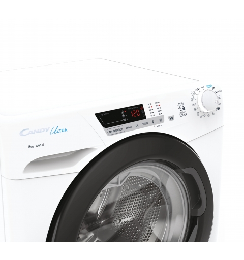 Candy Ultra HCU1282DWB4 1-S washing machine Front-load 8 kg 1200 RPM White