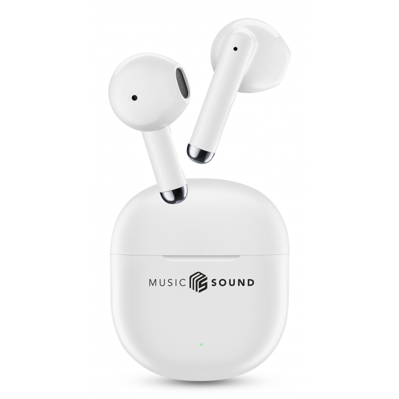 Music Sound 8018080491153 Auriculares Inalámbrico Dentro de oído Llamadas Música Bluetooth Blanco