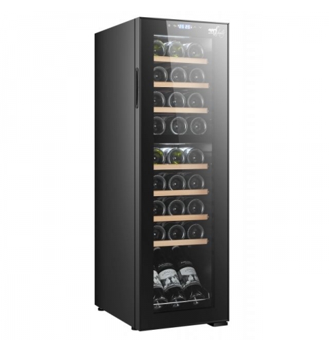 Melchioni Vermentino 27 C Dual Cantinetta vino con compressore Libera installazione Nero 27 bottiglia bottiglie