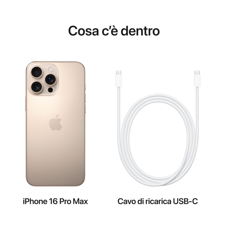 Apple iPhone 16 Pro Max 17,5 cm (6.9") SIM doble iOS 18 5G USB Tipo C 512 GB Arena