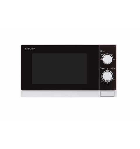 Sharp Home Appliances R-200WW Schwarz, Weiß Solo-Mikrowelle Arbeitsplatte 20 l 800 W