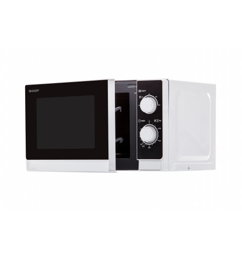 Sharp Home Appliances R-200WW Negro, Blanco Solo microondas Encimera 20 L 800 W