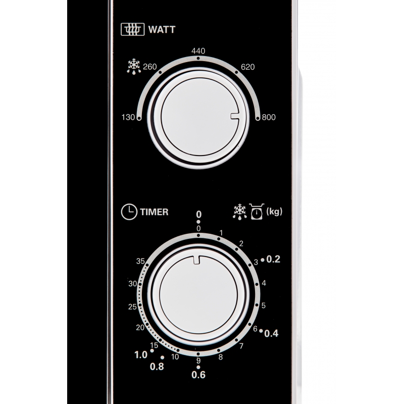 Sharp Home Appliances R-200WW Negro, Blanco Solo microondas Encimera 20 L 800 W
