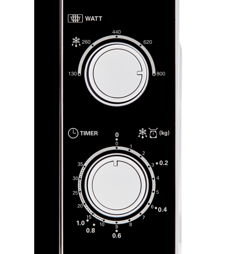 Sharp Home Appliances R-200WW Negro, Blanco Solo microondas Encimera 20 L 800 W