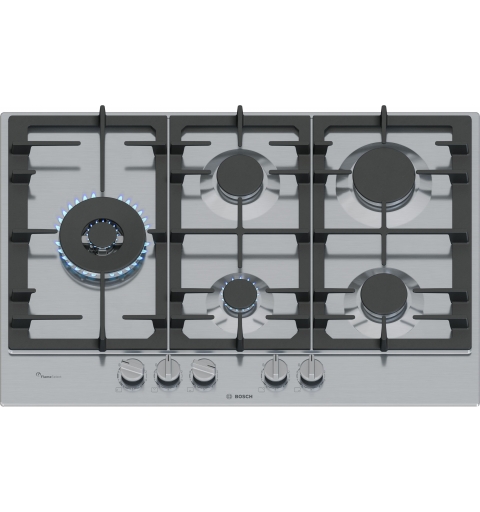 Bosch Serie 6 PCS7A5I90 hobs Acero inoxidable Integrado 75 cm Encimera de gas 5 zona(s)