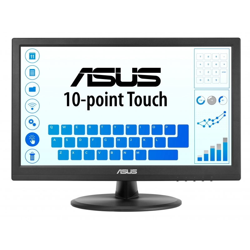 ASUS Touch VT169HE computer monitor 39.6 cm (15.6") 1920 x 1080 pixels Full HD LED Touchscreen Tabletop Black