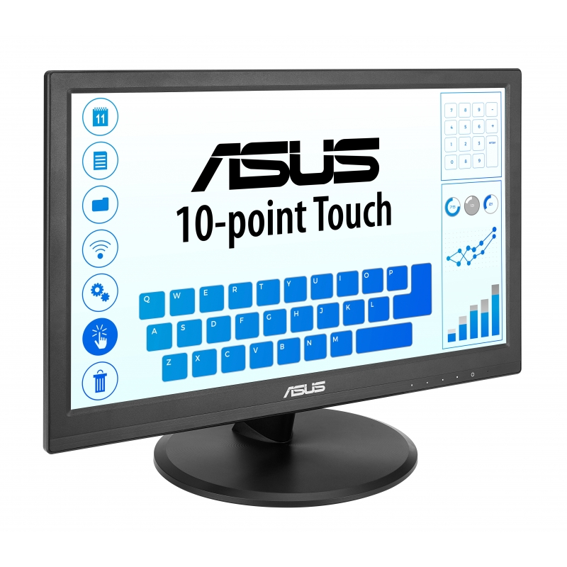 ASUS Touch VT169HE computer monitor 39.6 cm (15.6") 1920 x 1080 pixels Full HD LED Touchscreen Tabletop Black