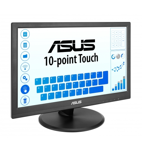 ASUS Touch VT169HE computer monitor 39.6 cm (15.6") 1920 x 1080 pixels Full HD LED Touchscreen Tabletop Black