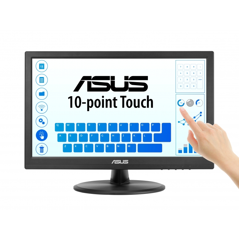 ASUS Touch VT169HE pantalla para PC 39,6 cm (15.6") 1920 x 1080 Pixeles Full HD LED Pantalla táctil Mesa Negro