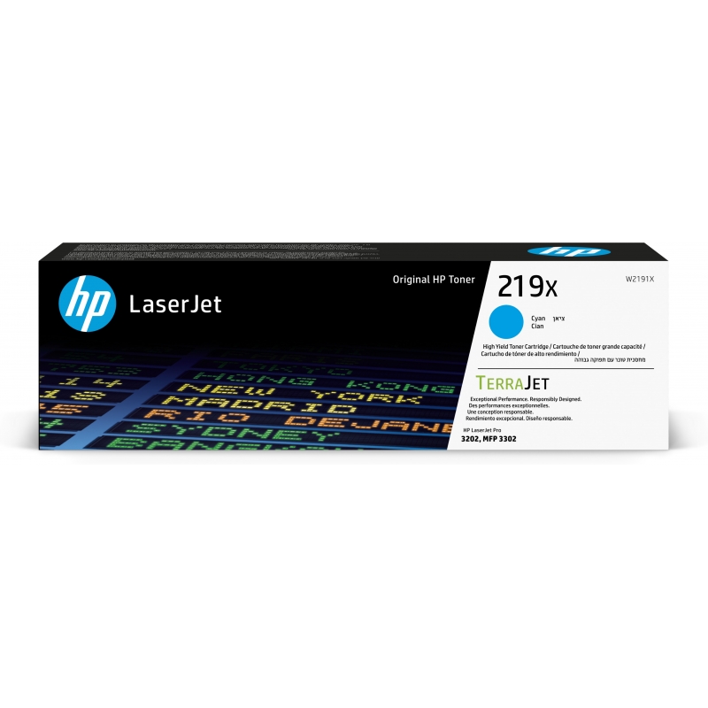 HP Toner cyan grande capacité LaserJet authentique 219X