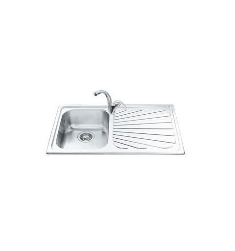 Smeg SP861D kitchen sink Flush-mounted sink Rectangular Stainless steel