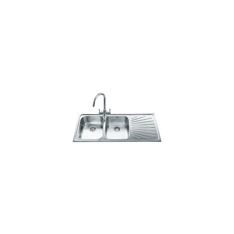 Smeg SP116D kitchen sink Flush-mounted sink Rectangular Stainless steel
