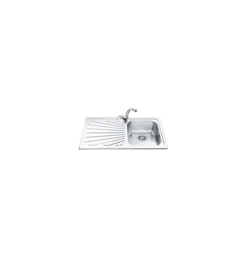Smeg SP861S kitchen sink Flush-mounted sink Rectangular Stainless steel