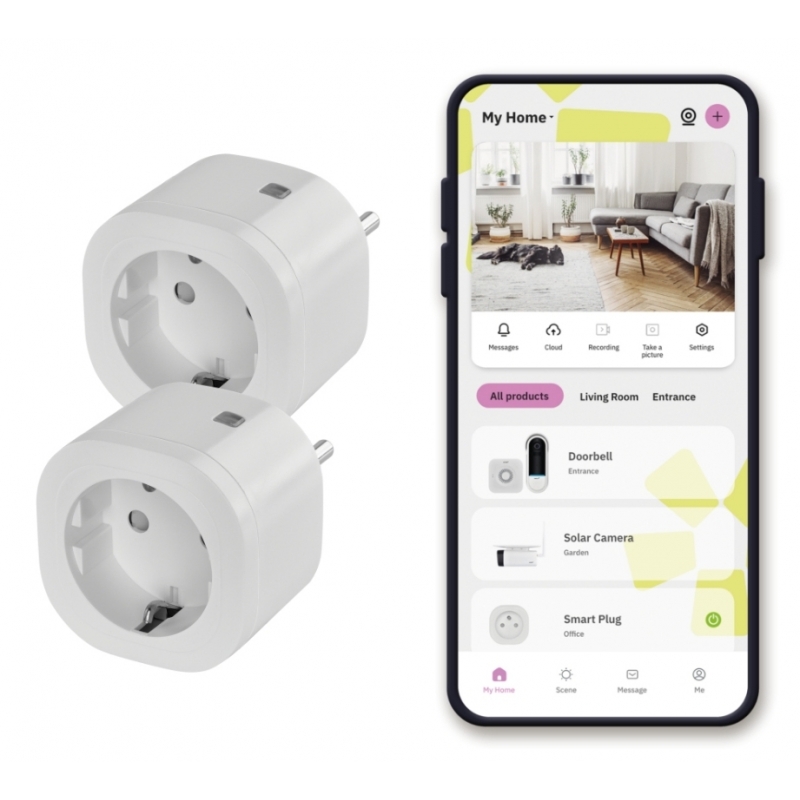 omajin by Netatmo Bundle x2 Smart Plug 3680 W Weiß