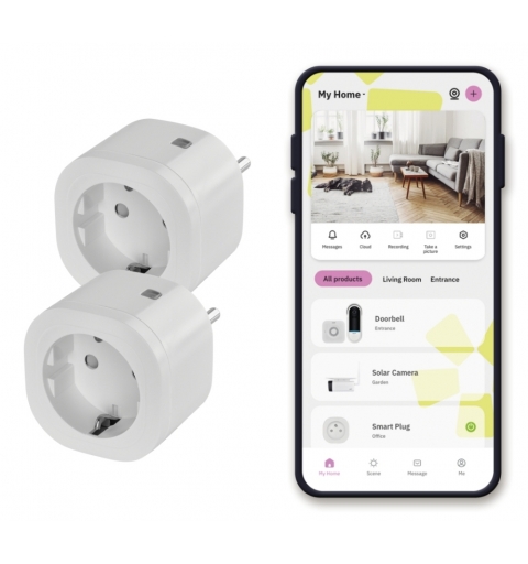 omajin by Netatmo Bundle x2 Smart Plug 3680 W Weiß