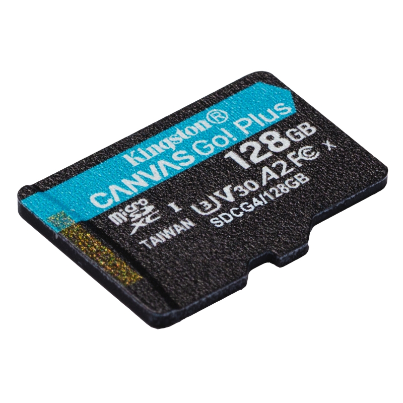 Kingston Technology 128GB microSDXC Canvas Go Plus Gen4 200MB s A2 U3 V30 Card + Adapter