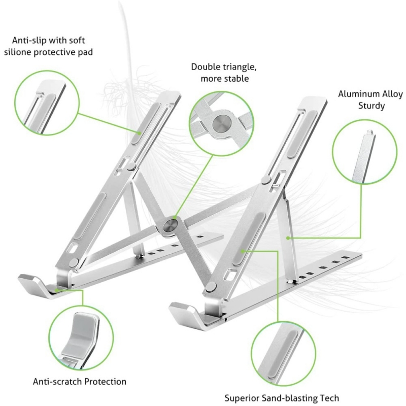 Techly ICA-TBL 134TY soporte para ordenador portátil Plata 40,6 cm (16")