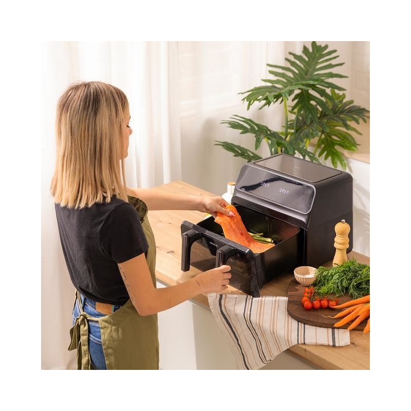 Cecotec 04986 friteuse Unique 9 L Autonome 2850 W Friteuse d’air chaud Noir