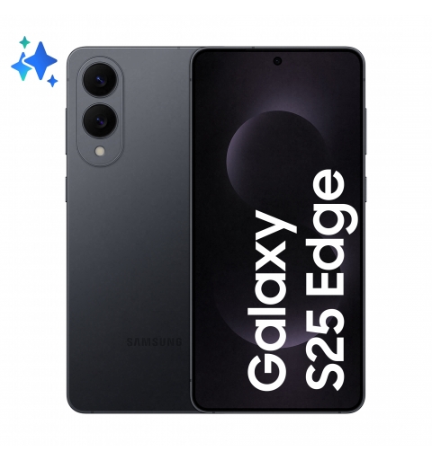 Samsung Galaxy S25 Edge 17 cm (6.7") Double SIM Android 15 5G USB Type-C 12 Go 512 Go 3900 mAh Noir