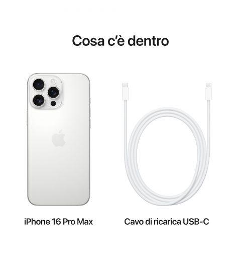 Apple iPhone 16 Pro Max 17,5 cm (6.9") SIM doble iOS 18 5G USB Tipo C 512 GB Blanco