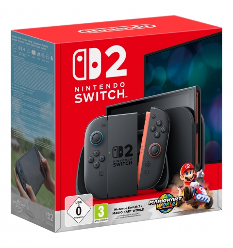 Nintendo Switch 2 + Mario Kart World console de jeux portables 20,1 cm (7.9") 256 Go Écran tactile Wifi Noir