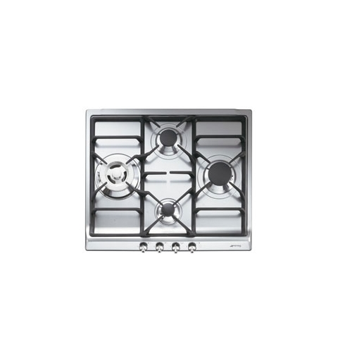 Smeg SER60SGH3 hobs Acero inoxidable Integrado Encimera de gas 4 zona(s)