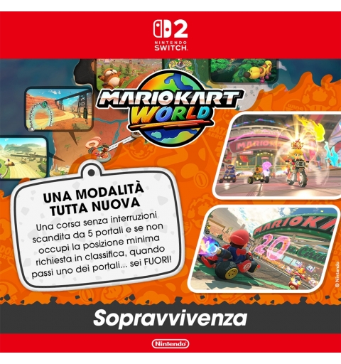 Nintendo Mario kart world Standard Cinese semplificato, Cinese tradizionale, Tedesca, DUT, Inglese, ESP, Francese, ITA,