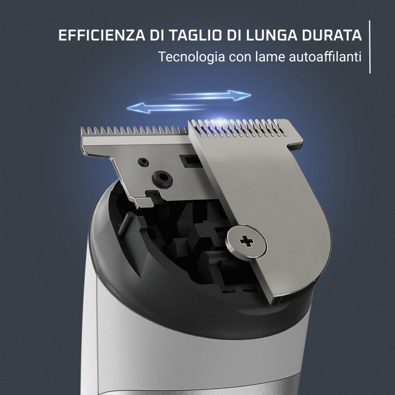 Rowenta TN8934 tagliacapelli Nero, Bianco 7 Nichel-Metallo Idruro (NiMH)