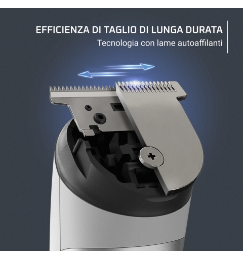 Rowenta TN8934 tagliacapelli Nero, Bianco 7 Nichel-Metallo Idruro (NiMH)