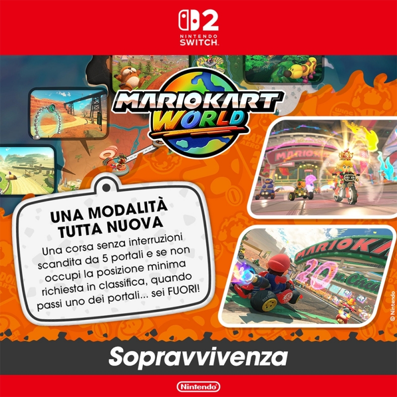Nintendo Mario kart world Standard Cinese semplificato, Cinese tradizionale, Tedesca, DUT, Inglese, ESP, Francese, ITA,