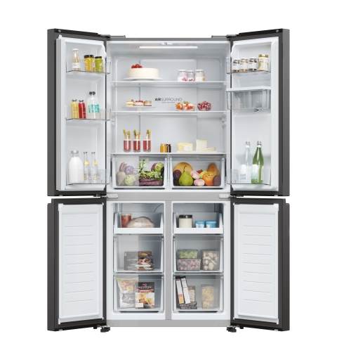 Haier Cube 83 Serie 3 HCR3818EWPT frigo américain Pose libre 463 L E Anthracite