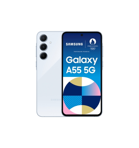 Samsung Galaxy A55 5G 16,8 cm (6.6") Ranura híbrida Dual SIM Android 14 USB Tipo C 8 GB 128 GB 5000 mAh Azul