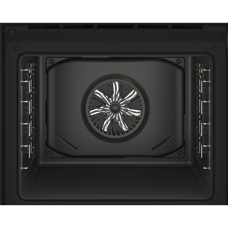 Beko b100 BBIMA13100X Forno multifunzione tre manopole con Air Fry in cristallo nero e inox