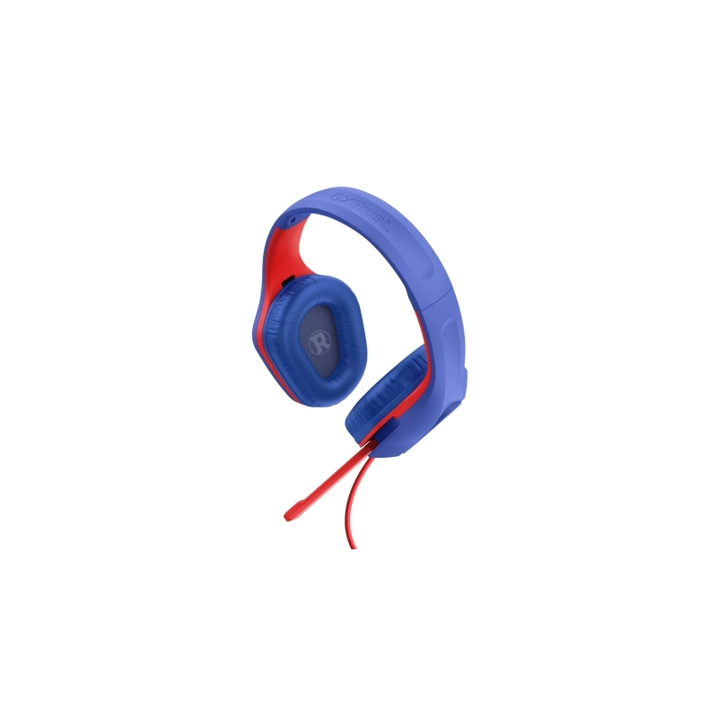 Trust GXT 415SM Zirox Headset Wired Head-band Gaming Blue, Red