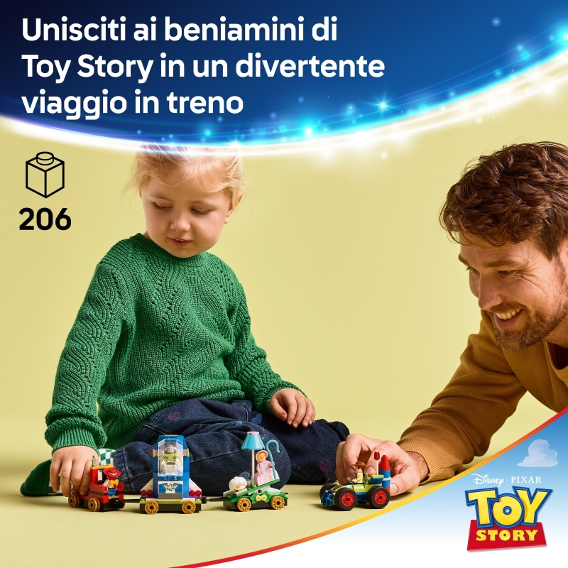 LEGO Tren de Celebración de Toy Story y Coche RC