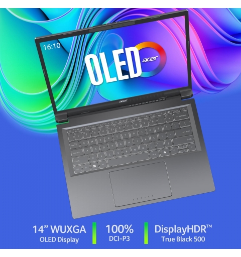 Acer Aspire 14 AI A14-52M-5067 Intel Core Ultra 5 226V Computer portatile 35,6 cm (14") WUXGA 16 GB DDR5-SDRAM 512 GB SSD Wi-Fi