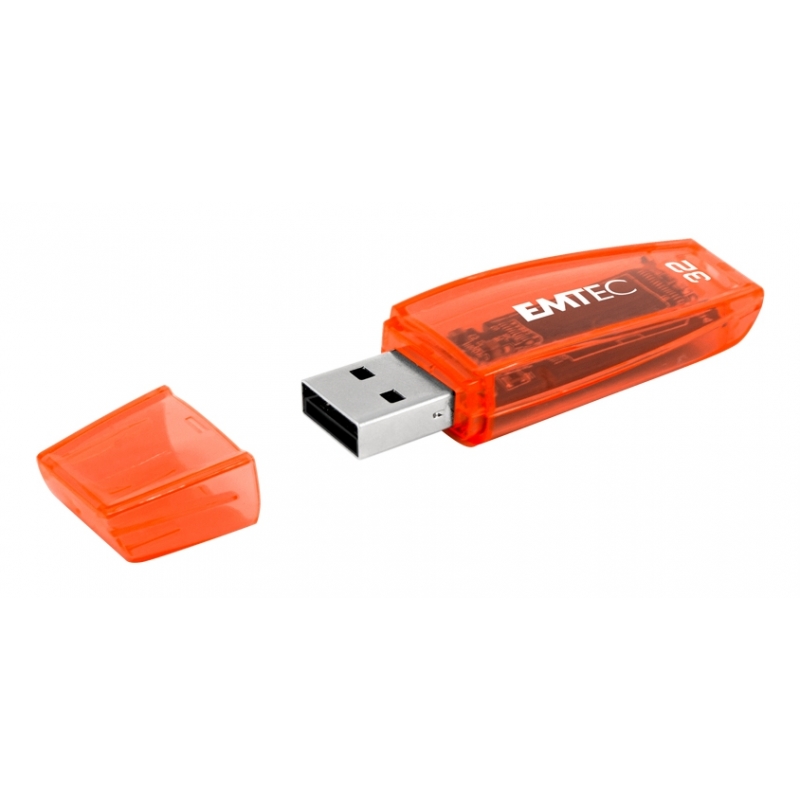 Emtec C410 Neon lecteur USB flash 16 Go USB Type-A 2.0 Orange, Jaune
