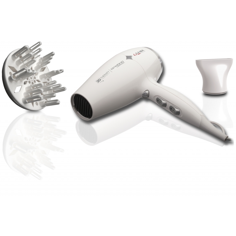 GA.MA Diamond Caramic Ion hair dryer 2200 W White