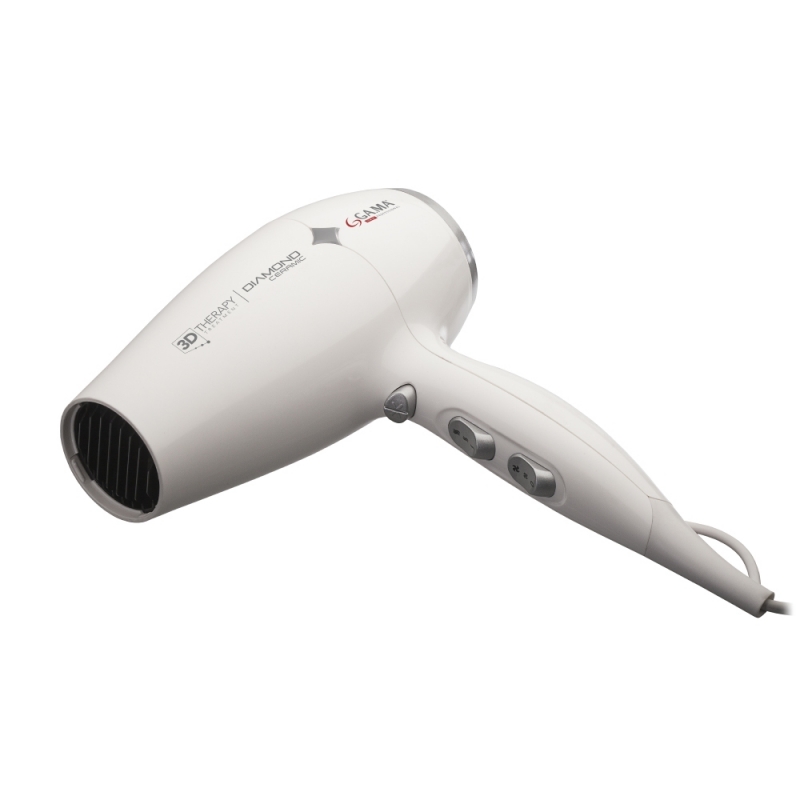 GA.MA Diamond Caramic Ion Haartrockner 2200 W Weiß