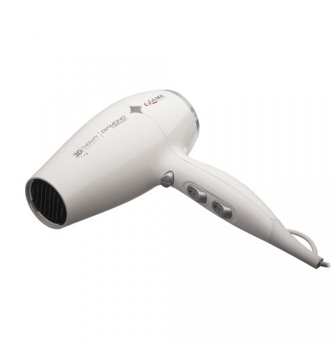 GA.MA Diamond Caramic Ion Haartrockner 2200 W Weiß