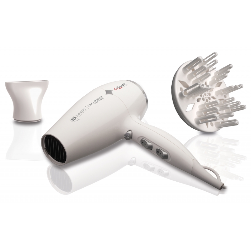 GA.MA Diamond Caramic Ion hair dryer 2200 W White