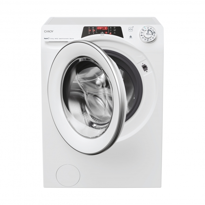 Candy RapidÓ ROW51066DWMST-S machine à laver avec sèche linge Pose libre Charge avant Blanc D