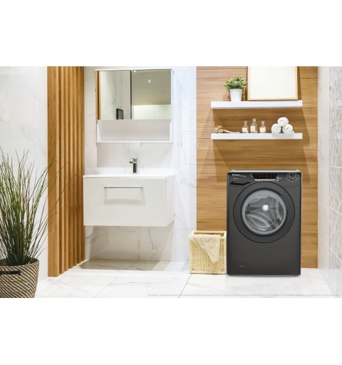 Candy Ultra Hygiene HES12104TWMBB6-S washing machine Front-load 10 kg 1200 RPM Black