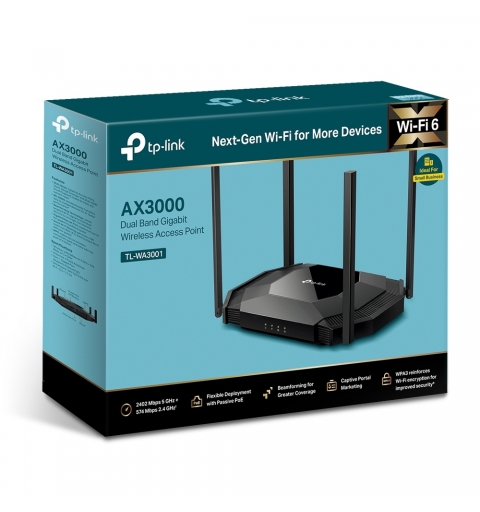 TP-Link TL-WA3001 punto accesso WLAN 2402 Mbit s Nero Supporto Power over Ethernet (PoE)