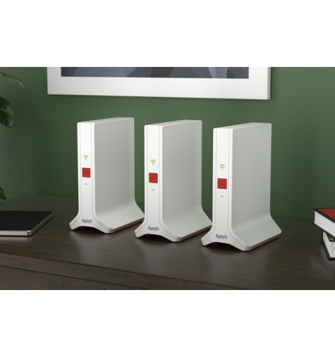 FRITZ!Repeater FRITZ!Mesh Set 4200 3-pack Edition Inter Network repeater 4200 Mbit s Red, White
