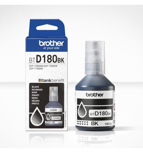 Brother BTD180BK Black Genuine Ink Bottle